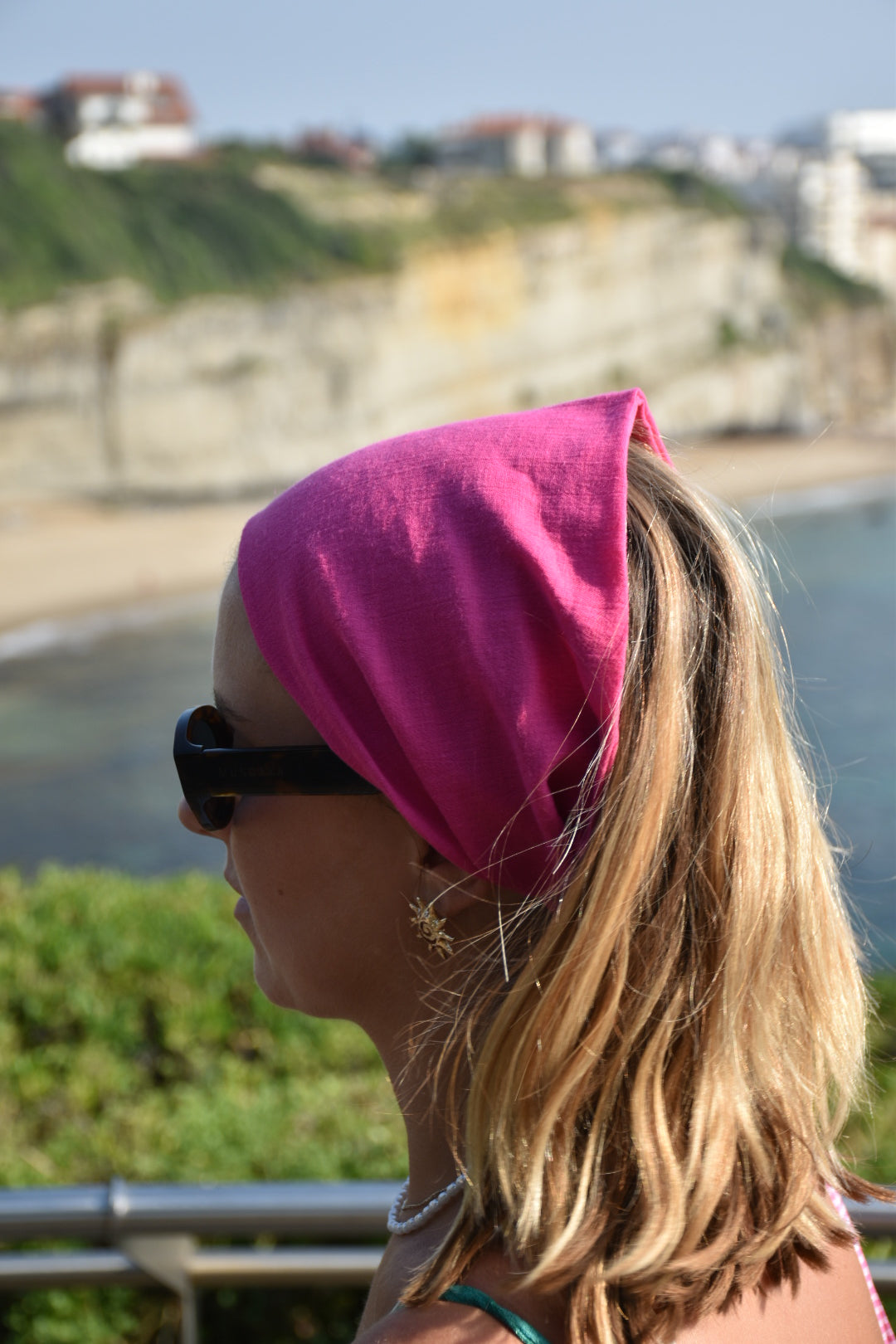 Bandana Rosie - rose fuschia