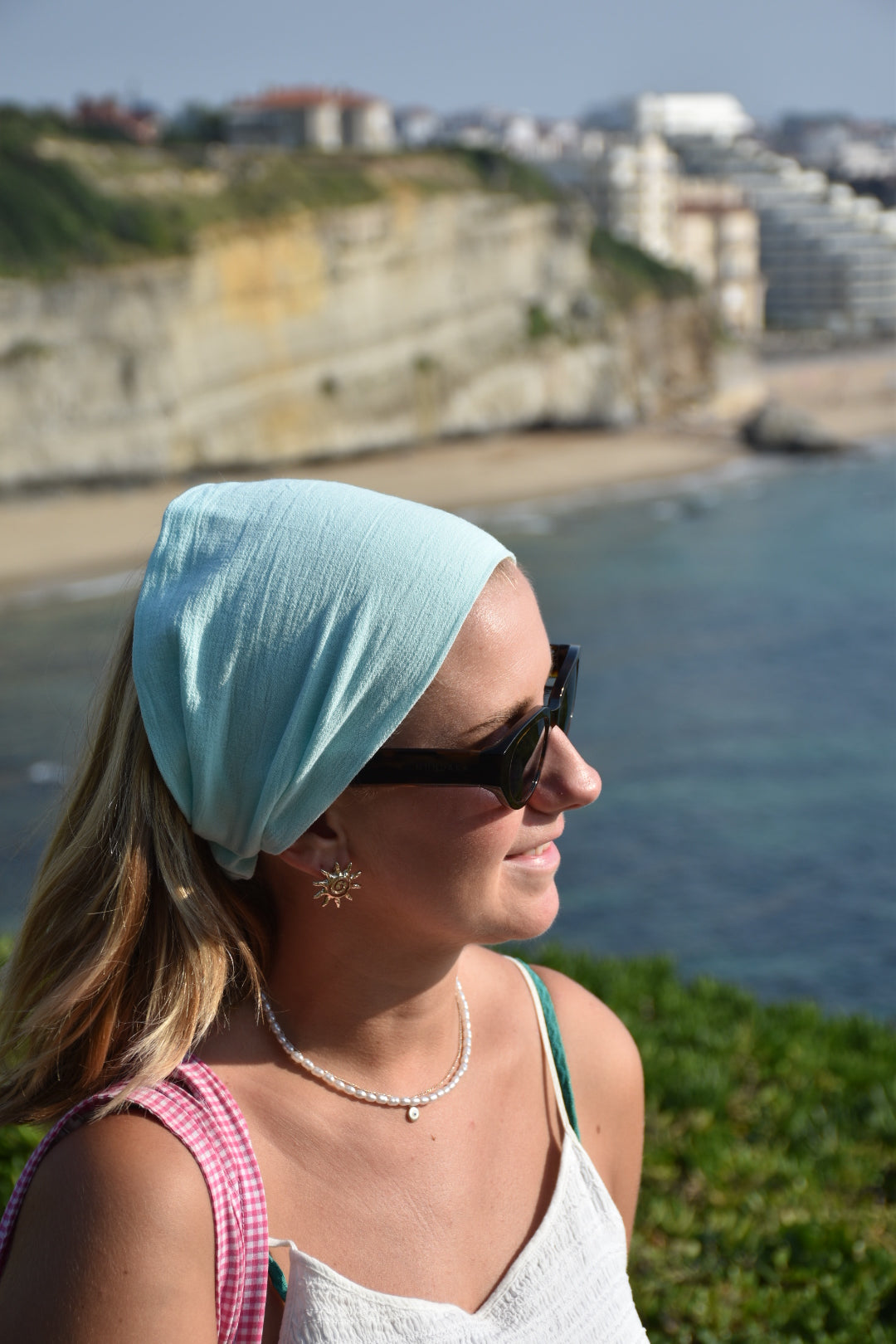 Bandana Blue - bleu ciel turquoise