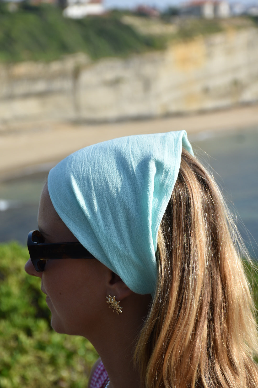 Bandana Blue - bleu ciel turquoise