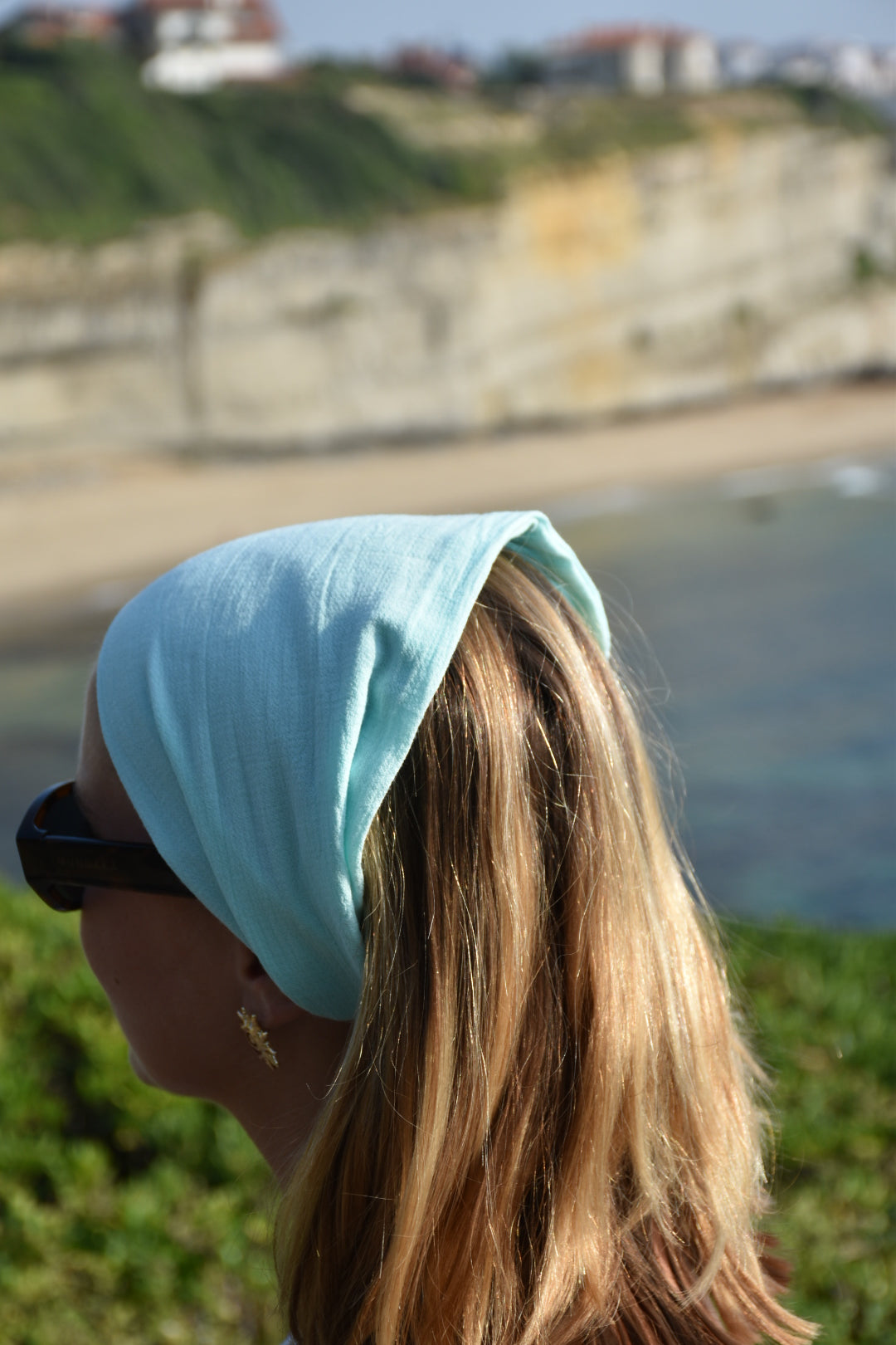 Bandana Blue - bleu ciel turquoise