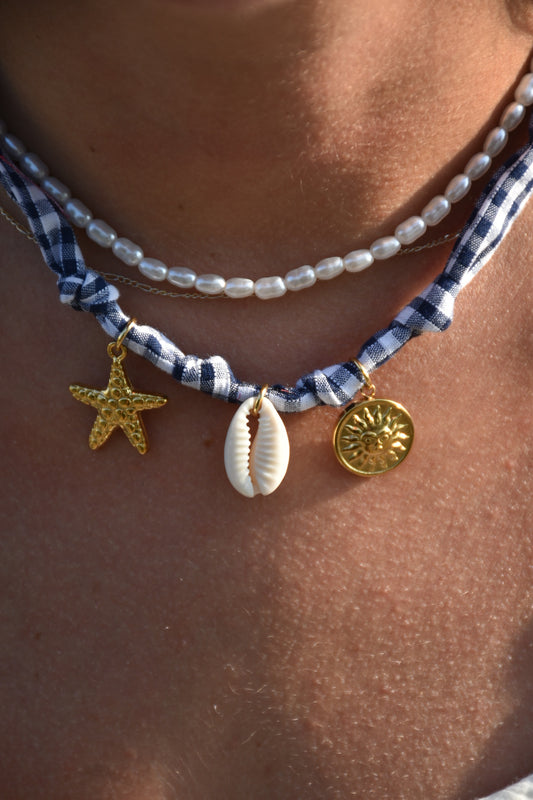 Collier de l'océan Vichy - pièce unique