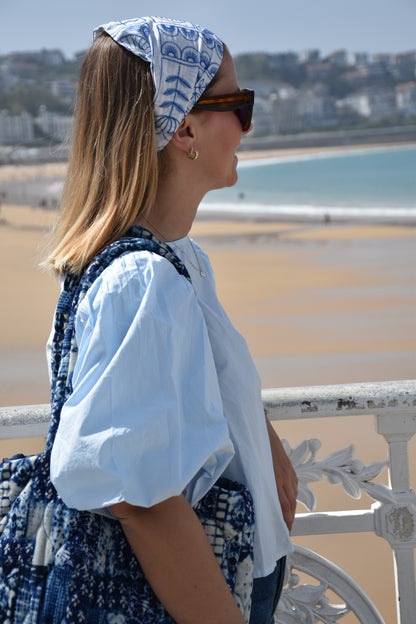 Bandana Sophia - Broderies Bleues