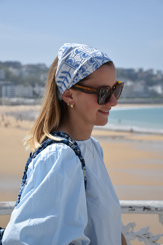 Bandana Sophia - Broderies Bleues