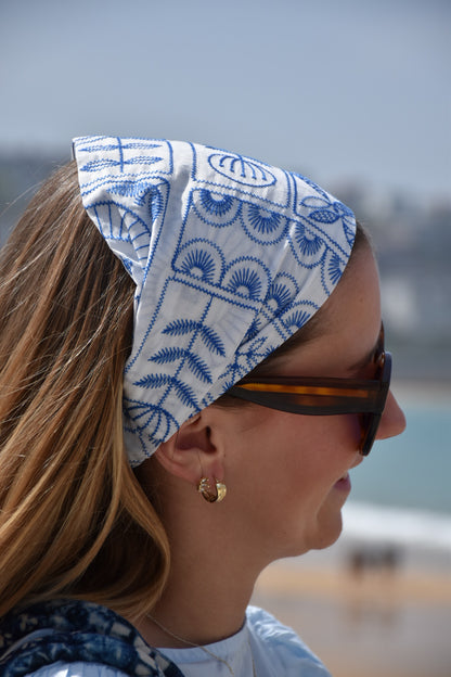Bandana Sophia - Broderies Bleues