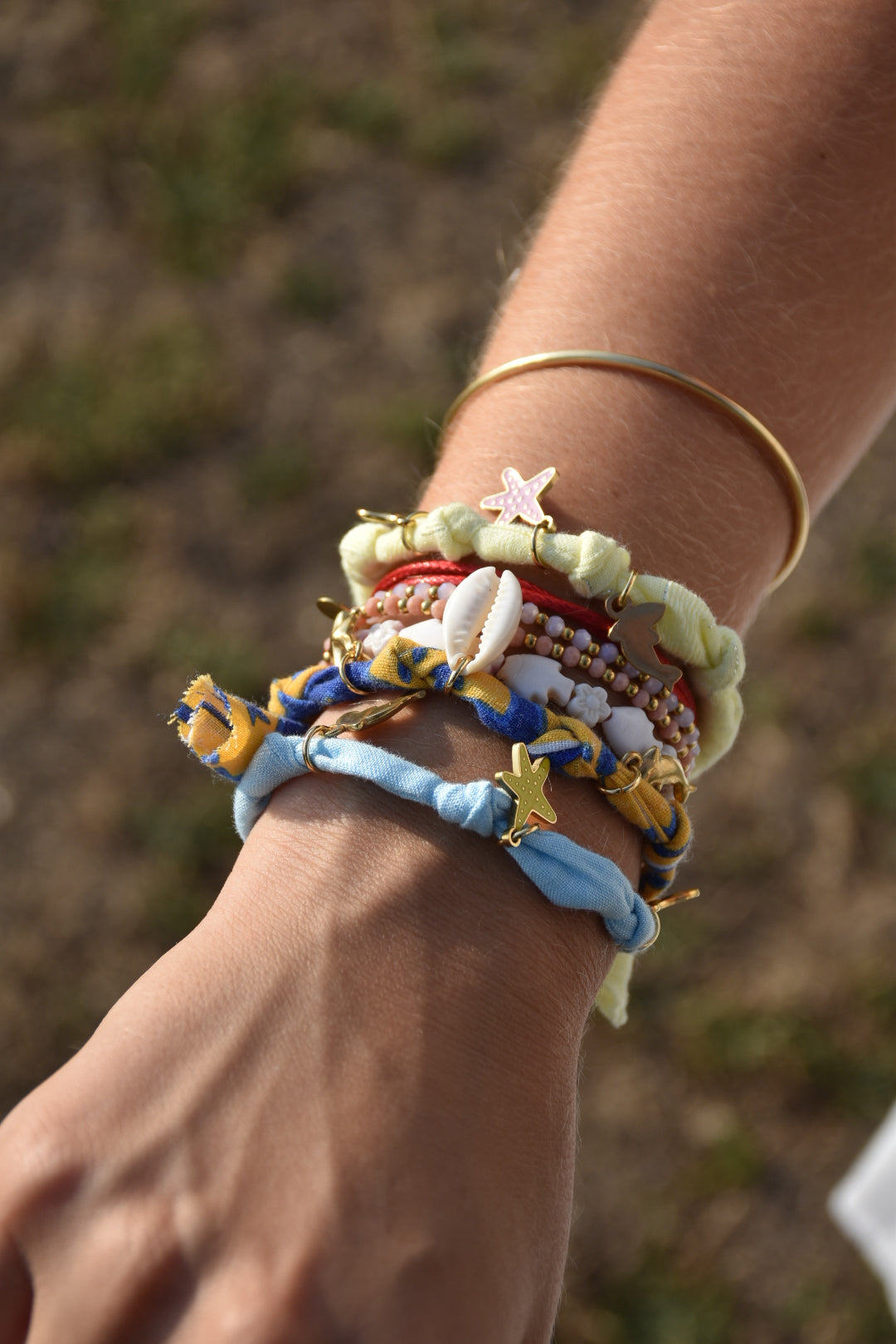 Bracelet de l’océan Vichy - pièce unique