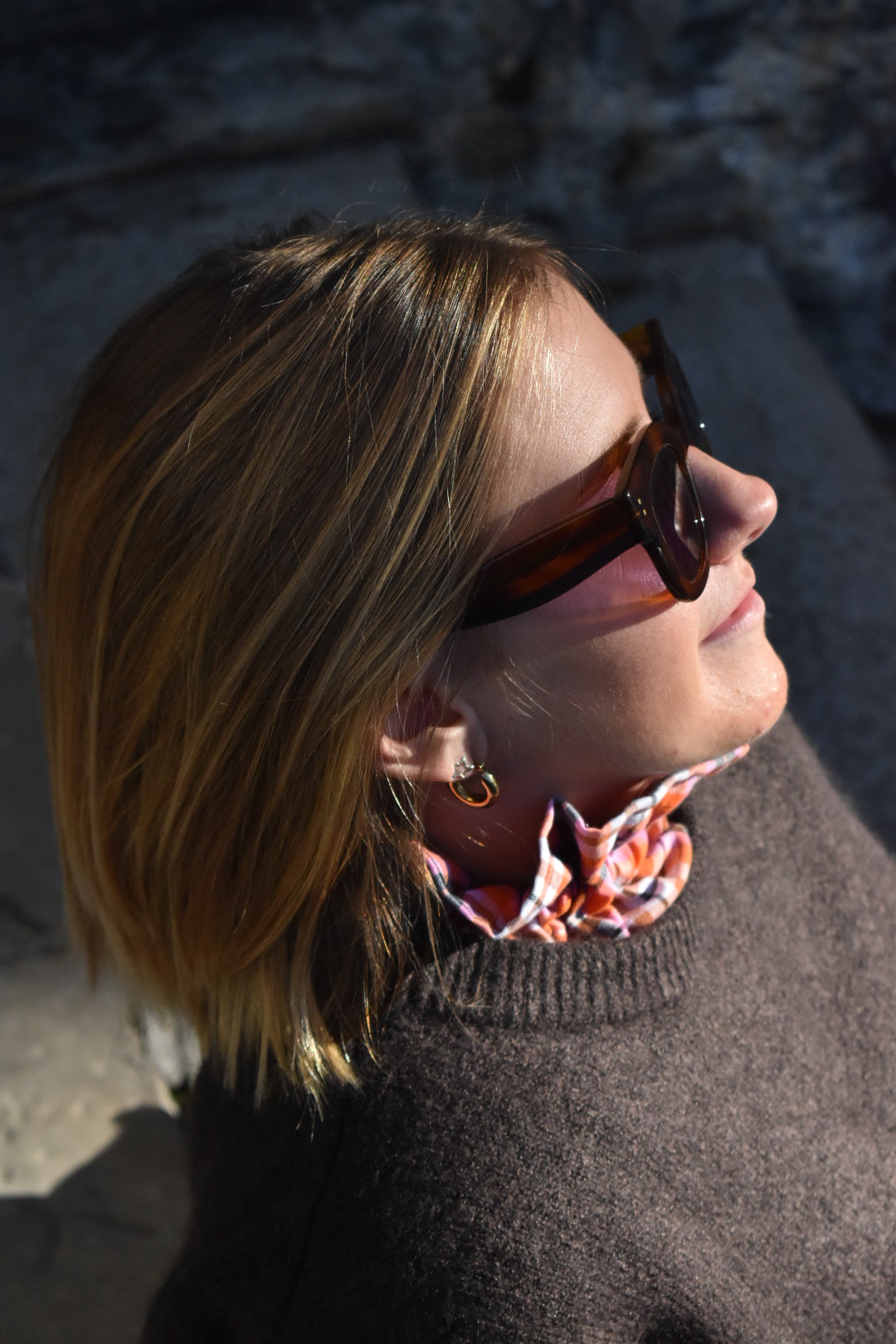 Col victorien carreaux couleur