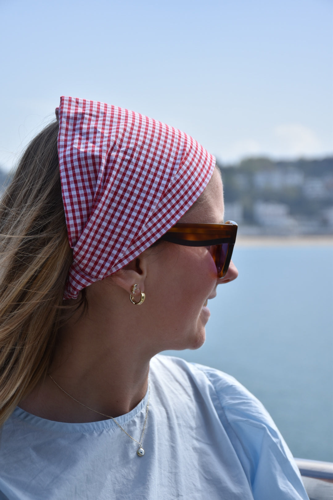 Bandana Baiona - Vichy Rouge