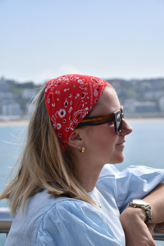 Bandana Rouge Upcyclé