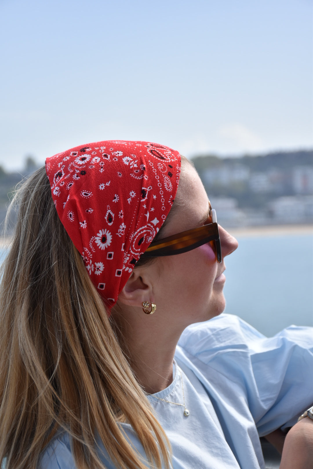 Bandana Rouge Upcyclé