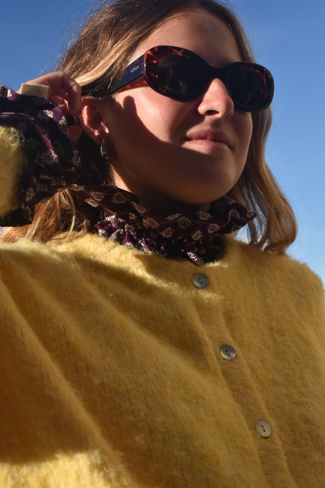 Col victorien Prune - modèle unique