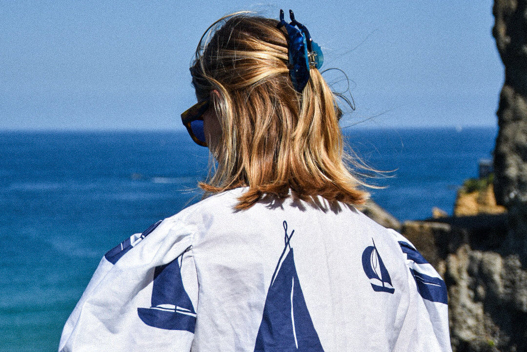 Blouse Voilier Bleu et Blanc