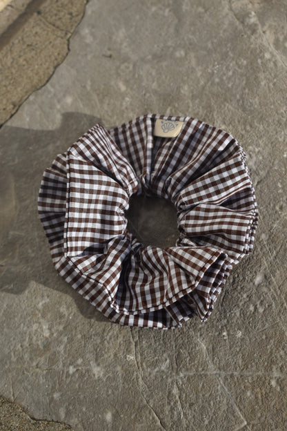 Chouchou froufrou vichy chocolat