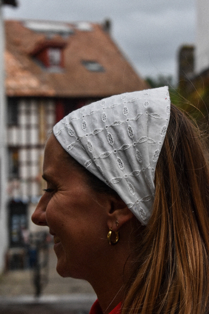 Bandana Blanco - blanc broderies