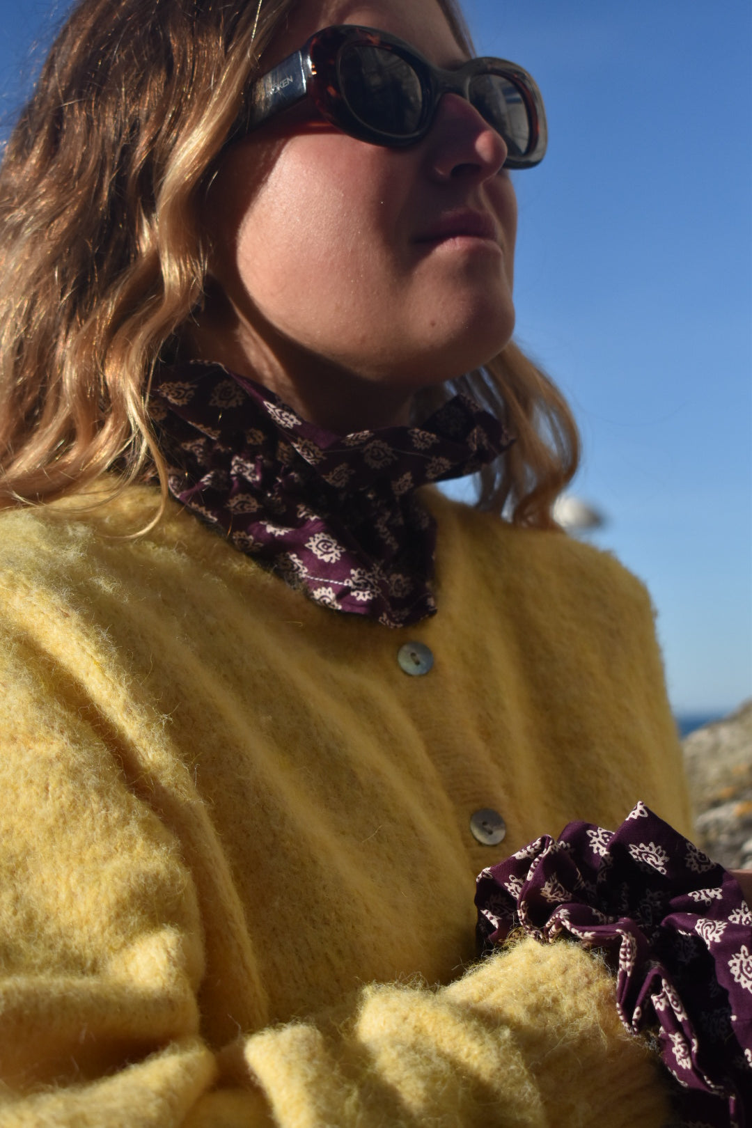 Col victorien Prune - modèle unique